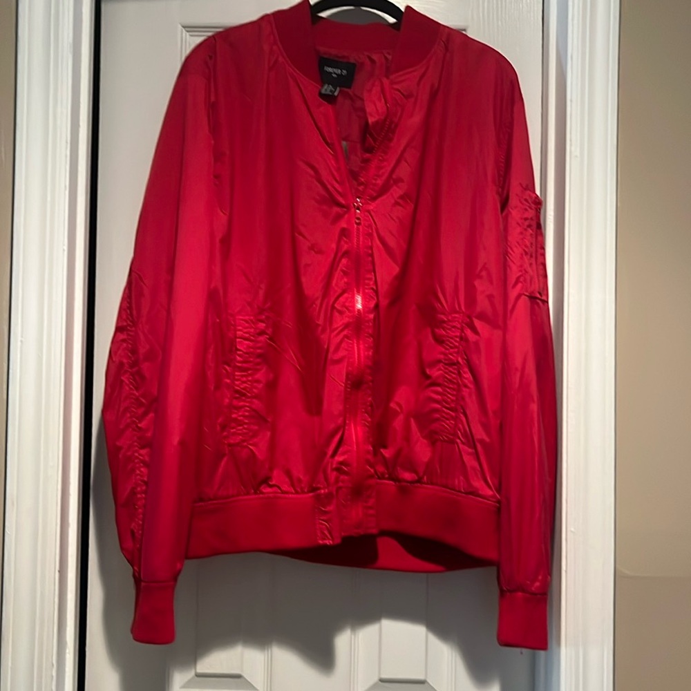 Men’s Forever 21 Red Windbreaker